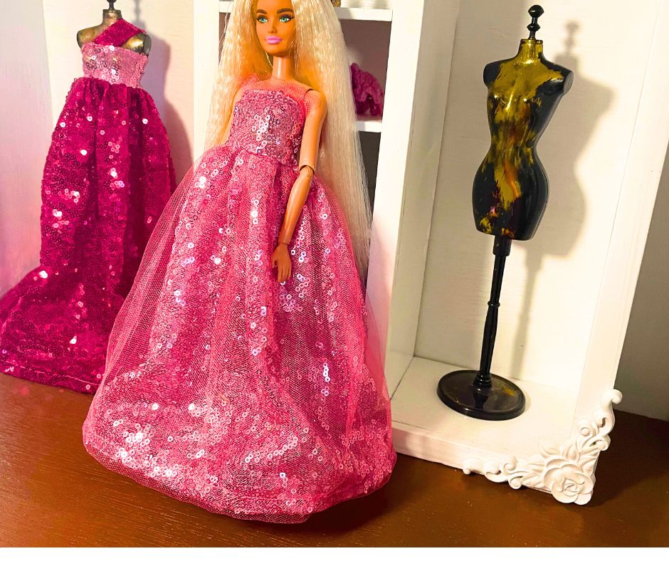 Fashion Doll Princess Gown – Free PDF Sewing Pattern & Tutorial