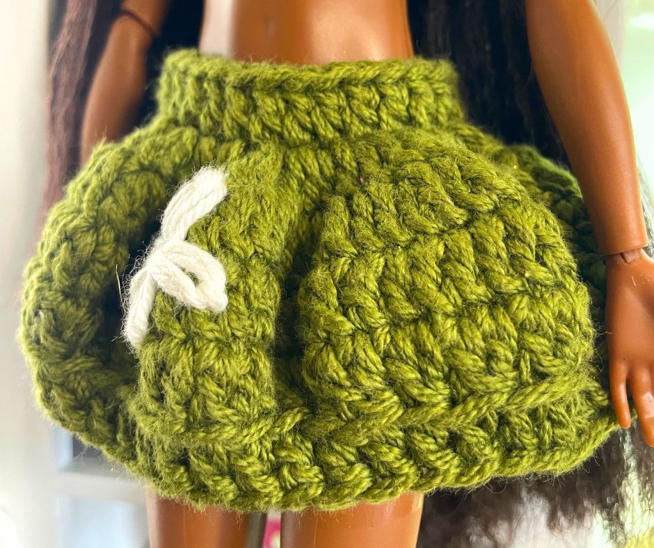 Fashion Doll Flare Skirt Free Crochet Pattern