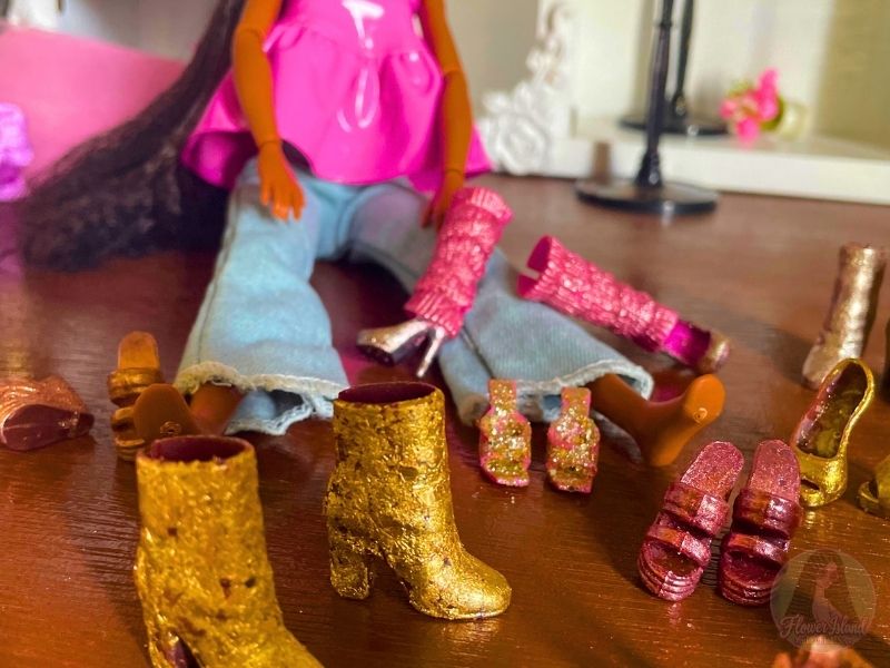 DIY Glam Fashion Doll Shoes