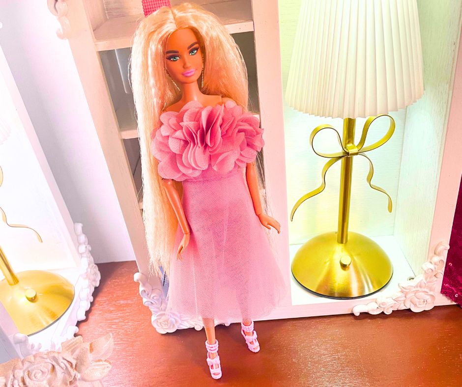 Statement Flower Dress Free Sewing Pattern & Tutorial For Fashion Dolls